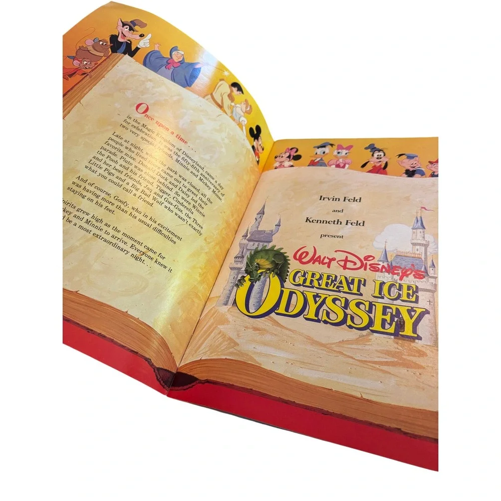 Vintage 1982 Walt Disneys Great Ice Odyssey Souvenir Program Book‎ Collectible